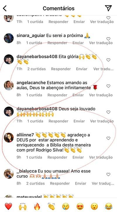 Depoimento de alunos sobre as aulas do curso A Bíblia Comentada com Rodrigo Silva - parte 2
